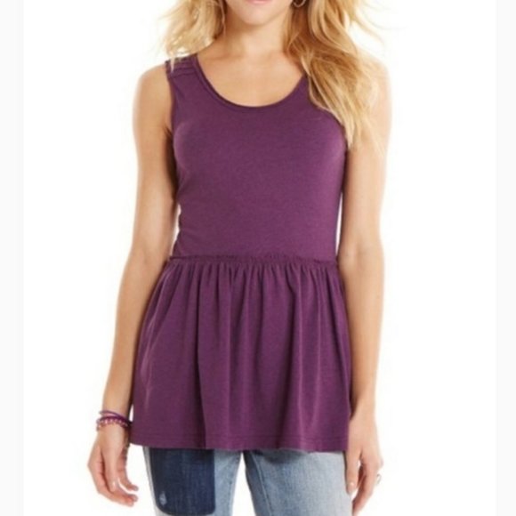 Matilda Jane Tops - 🌻3/$20 Matilda Jane plum peplum tank top size small